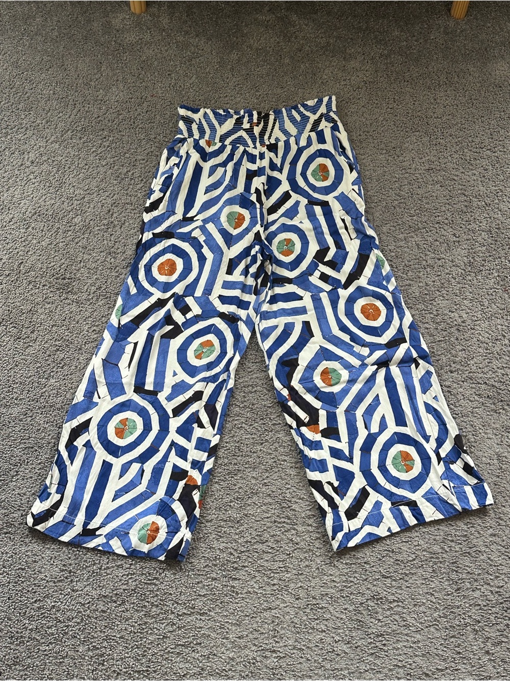 Anthropologie Maeve Geometric Print Casual Pants